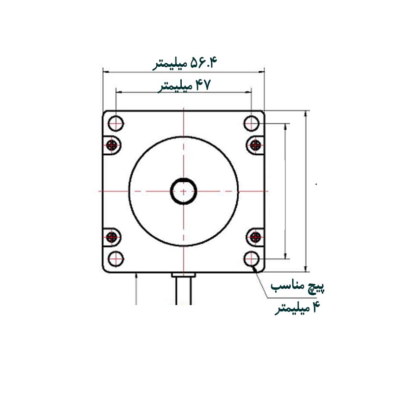  استپر موتور نما 23 مدل  kh56km2u004a 